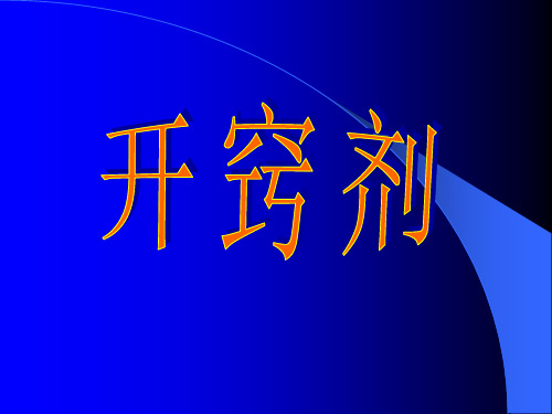 开窍剂.ppt