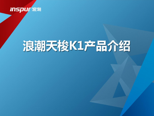 浪潮天梭K1产品介绍