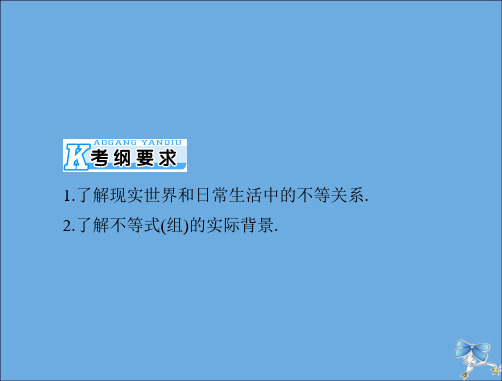 高考理科数学一轮复习不等式全套课件