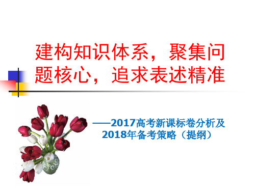 2017高考新课标卷分析及2018年备考策略(高中语文提纲)  课件 (共70张PPT)
