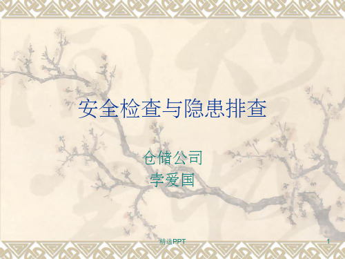 《安全检查与隐患排》PPT课件