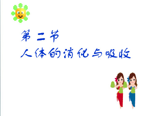 【2019新苏教版】七年级生物下册：9.2《人体的消化与吸收》ppt精编课件