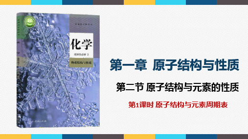 第一章 第二节 第1课时 原子结构与元素周期表 课件高二下学期化学人教版(2019)选择性必修2