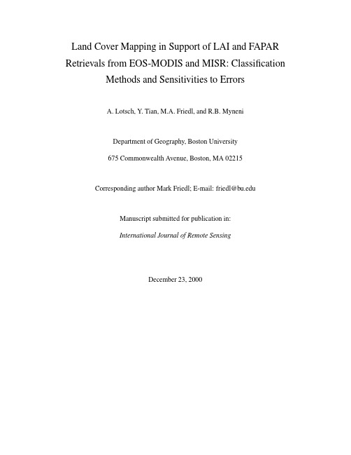 International Journal of Remote Sensing