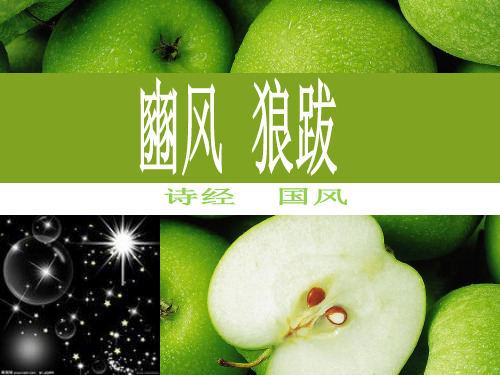 公孙硕肤赤舄几几-豳风狼跋诗词