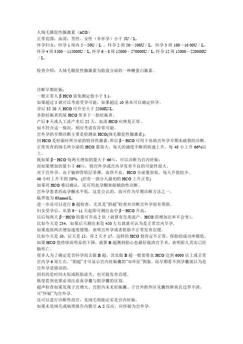 人绒毛膜促性腺激素