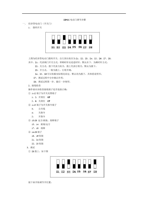 SIPOS电动执行机构调节步骤解读