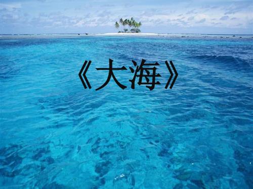 二年级下册音乐教学课件《大海》课件 花城版