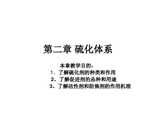 第二章 硫化体系