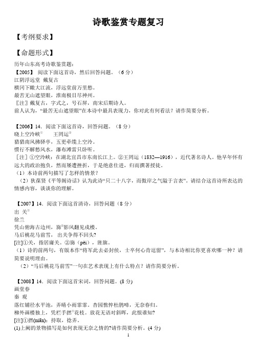 诗词鉴赏