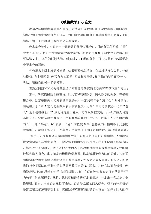 模糊数学