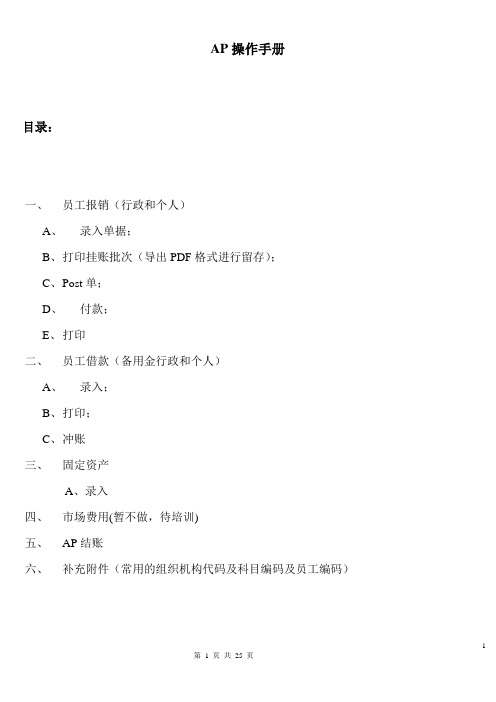 AP手册