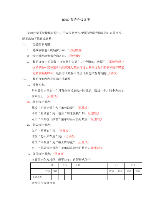 OMS系统软件调整说明2012 04