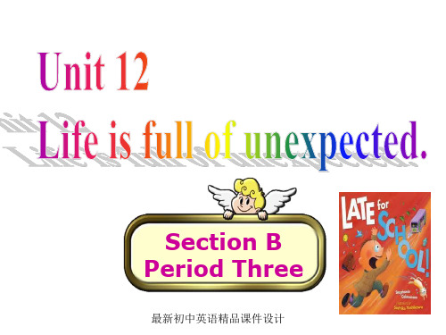 最新人教新目标九年级英语全册 Unit 12 Life is full of the unexpected Section B 3课件