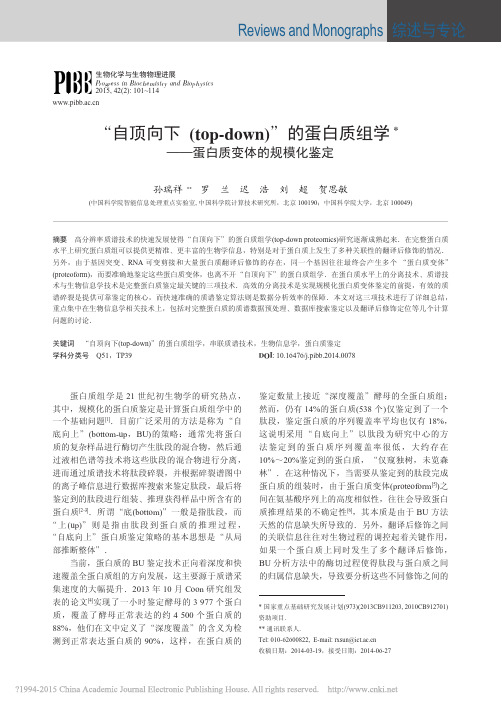 自顶向下_top_down_的蛋白质组学_蛋白质变体的规模化鉴定