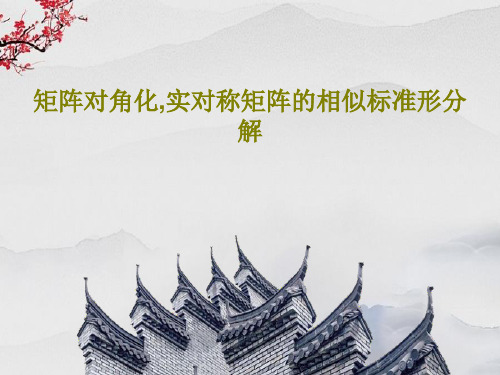 矩阵对角化,实对称矩阵的相似标准形分解共37页