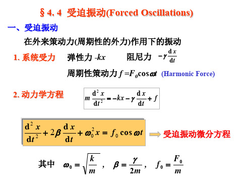 大学物理受迫振动
