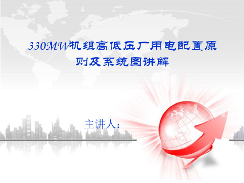 330MW机组高低压厂用电配置原则及系统图讲解
