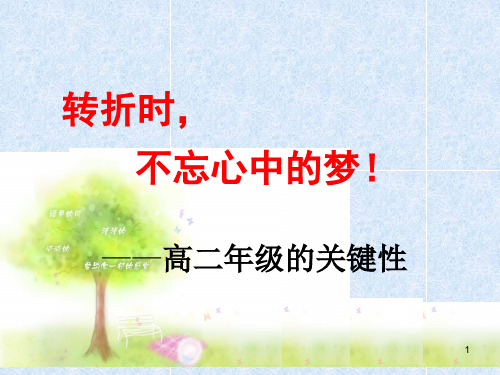 高二(25)班《走进高二,牢记梦想》主题班会课件(37张PPT)