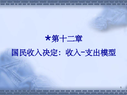 宏观第十二章.国民收入决定ppt课件