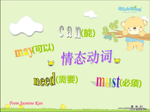 情态动词can--may--must--need解析区别练习ppt
