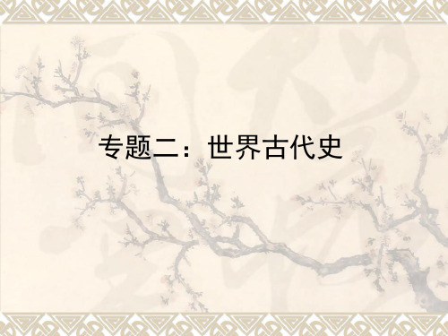 高中历史世界古代史复习完全讲义 PPT