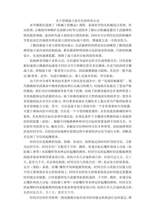 战斗部引信