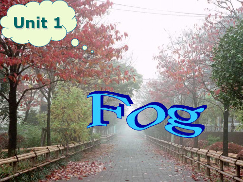 M3U1 Reading fog解读