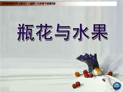 瓶花与水果