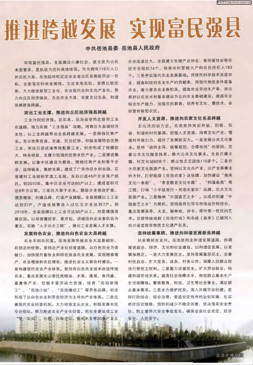 推进跨越发展 实现富民强县
