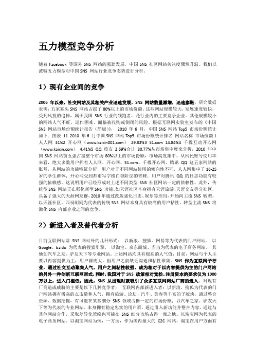 五力模型