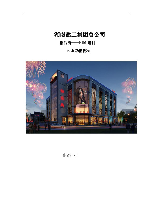 湖南Revit功能操作教程67页