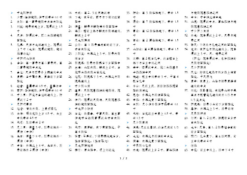 中医助理技能常考80个穴位定位