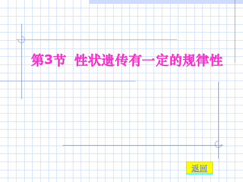 北师大版生物八年级上册20.3《性状遗传有一定的规律性》课件(共27张PPT)