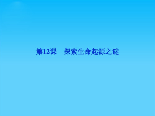 人教版高二历史必修3精品课件 第四单元第12课