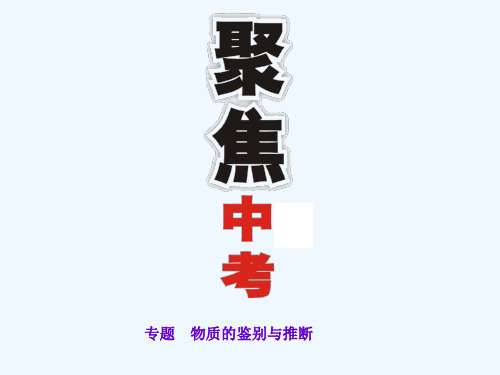 化学人教版九年级下册物质的鉴别与推断