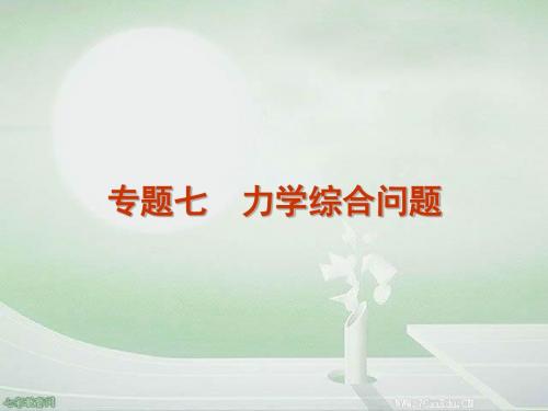 2012届高考物理第二轮专题复习方案课件 力学综合问题要点