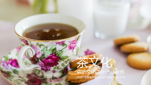 茶文化茶叶茶道宣传PPT模版83