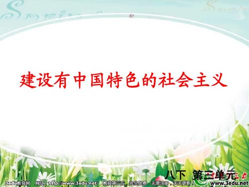 八年级历史下册第三单元复习课件