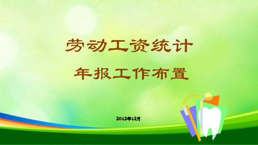 劳动工资统计报培训-服务业单位用(PPT 49页)