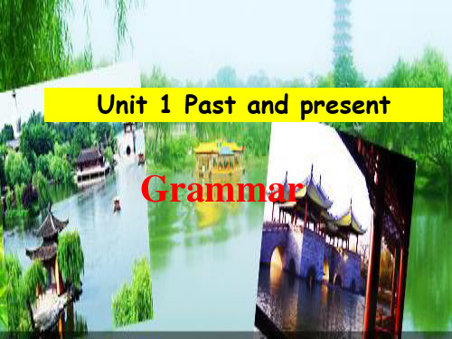 江苏新教材牛津英语八年级下 Unit1 Past and present Grammar
