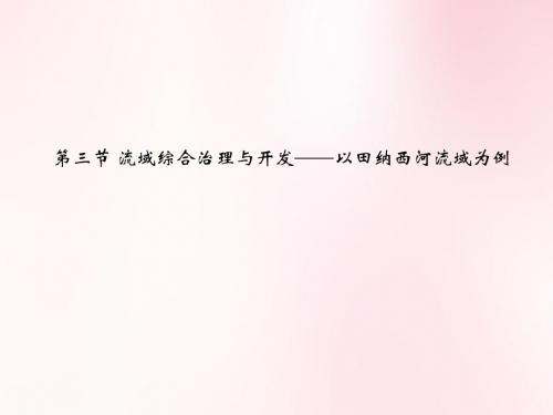 河流的综合开发——以美国田纳西河流域为例课件