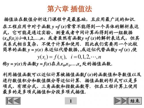 第六章 插值法