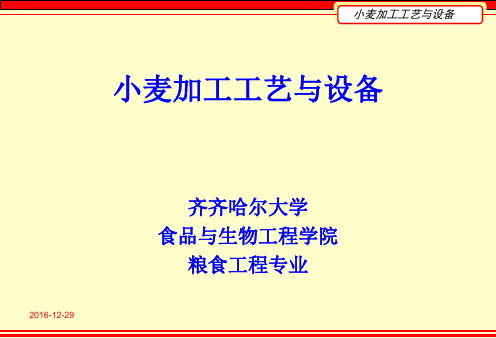 第三章 小麦制粉概述