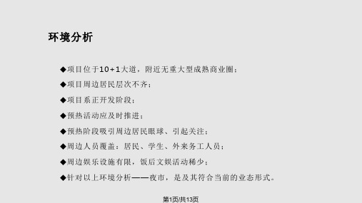 百益上河城夜市文化方案PPT课件