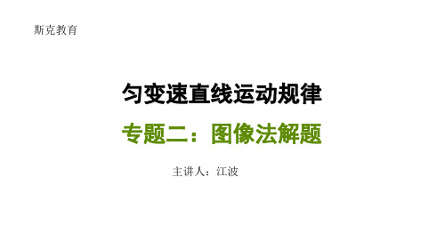 匀变速直线运动规律之图像法解题