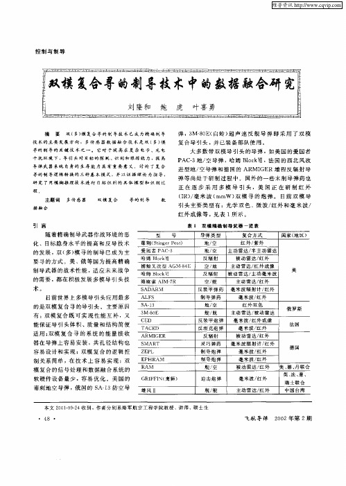双模复合寻的制导技术中的数据融合研究