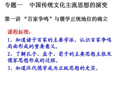 人民版历史必修三理科专题一1-2课
