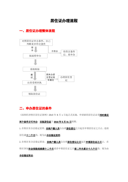 居住证办理流程