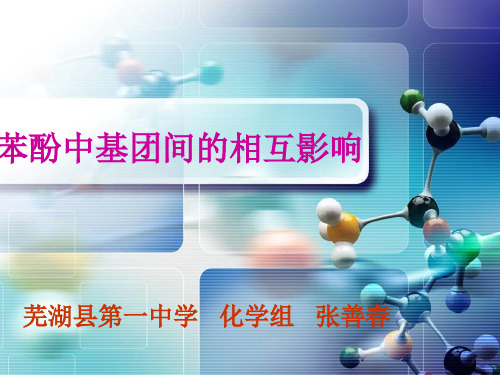 苯酚中基团间的相互影响课件